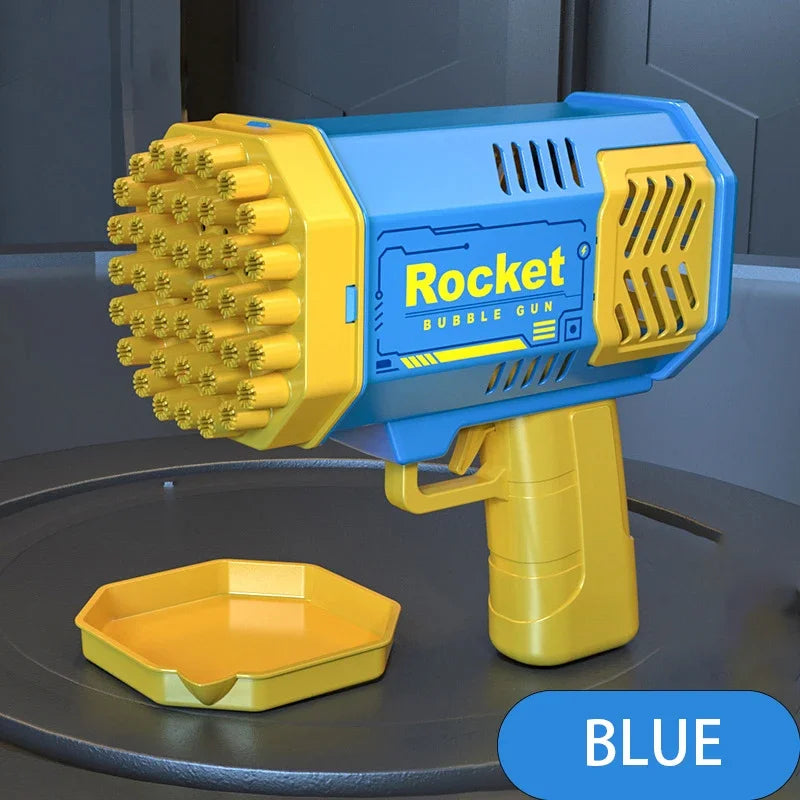 69 Hole Rocket Launcher Handheld Portable Electric Automatic Bubble Gun for Boys and Girls (Without Bubble Water)