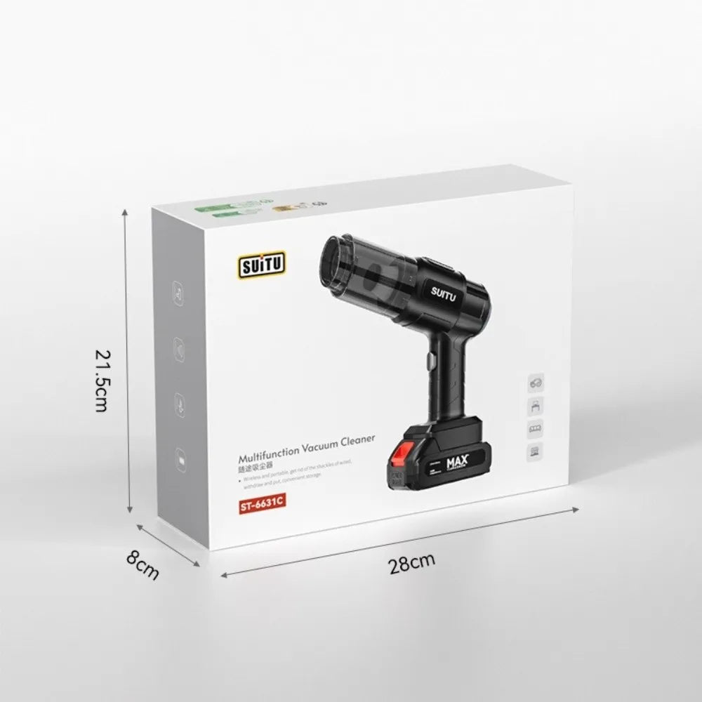 9000Pa Suction Car Vacuum Cleaner Super Suction High Power Wireless Dust Blower 1500mAh Handheld Air Dust Collector Household