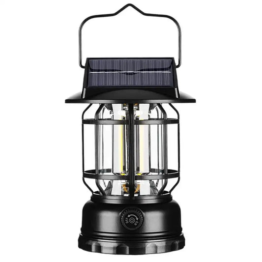 Solar Camping Lantern Motion Sensor Rechargeable Tent Light Lantern Portable Solar Powered Landscape Hiking Flashlight For