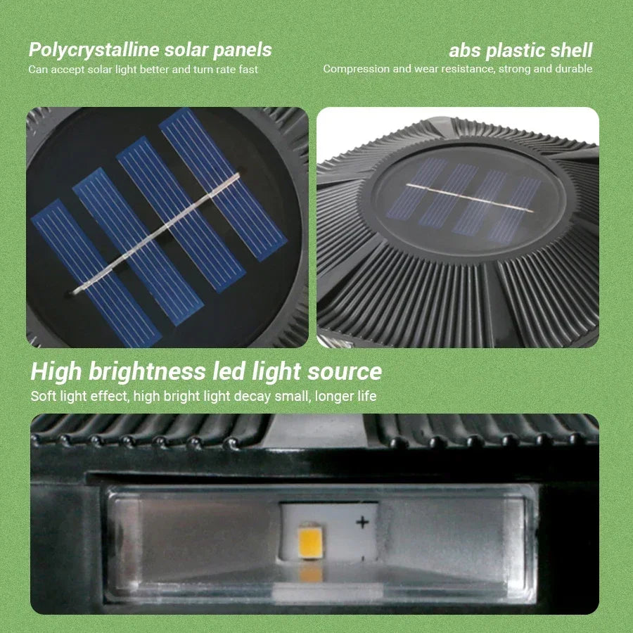 Super Bright Solar LED Ground Lamp Outdoor Garden Courtyard Pathway Lawn Decoration Buried Lamp IP65 Waterproof Atmosphere Light